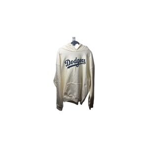 '47 MLB Los Angeles Dodgers Cream Heavyweight Hoodie with Paisley LA Logo XXL